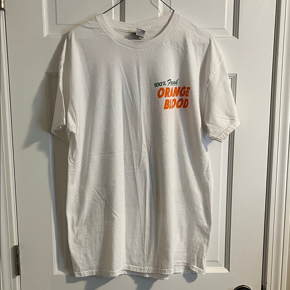 Mt. Joy Fresh Orange Blood White concert T-Shirt size L